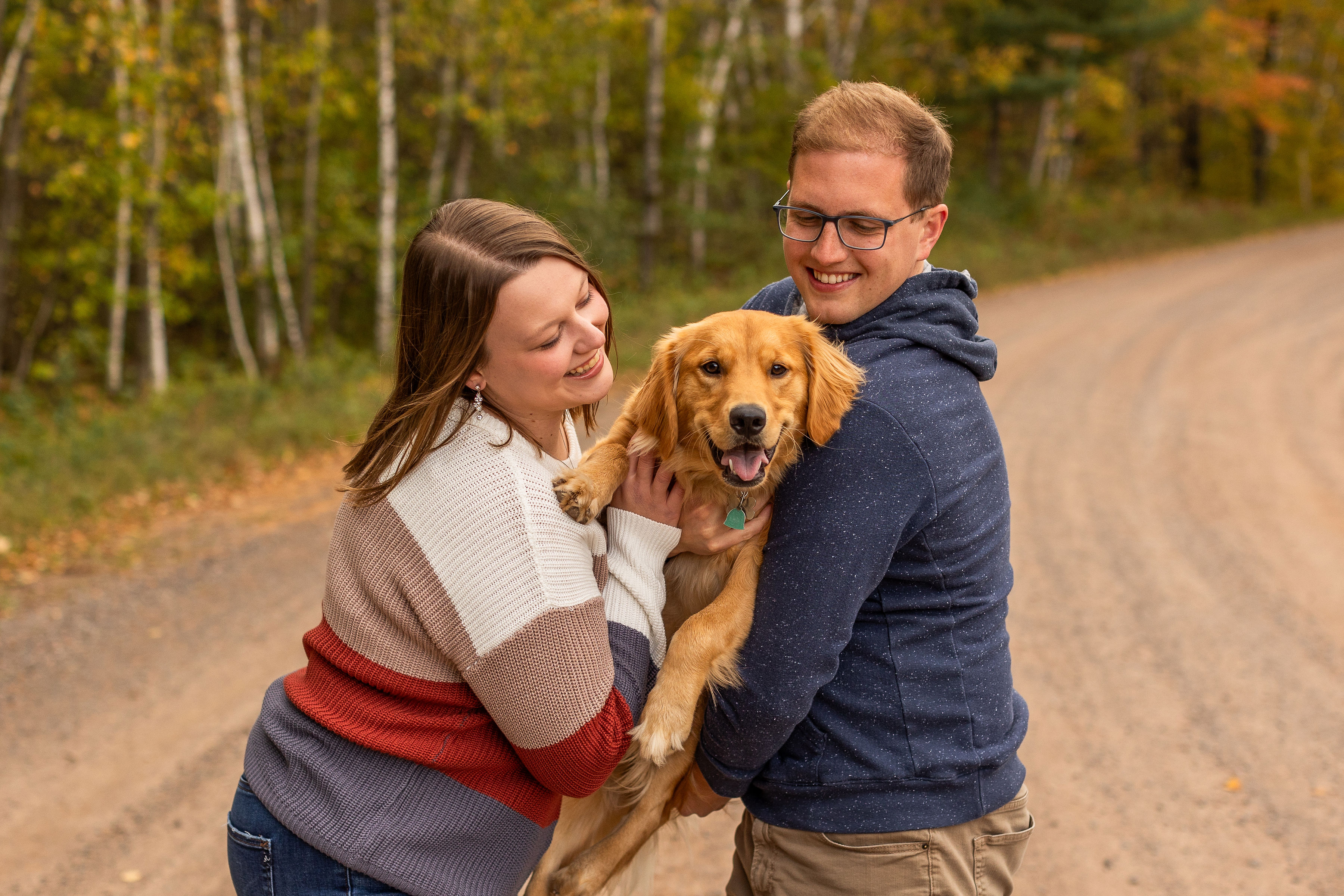 David and Michelle picture with Lucy